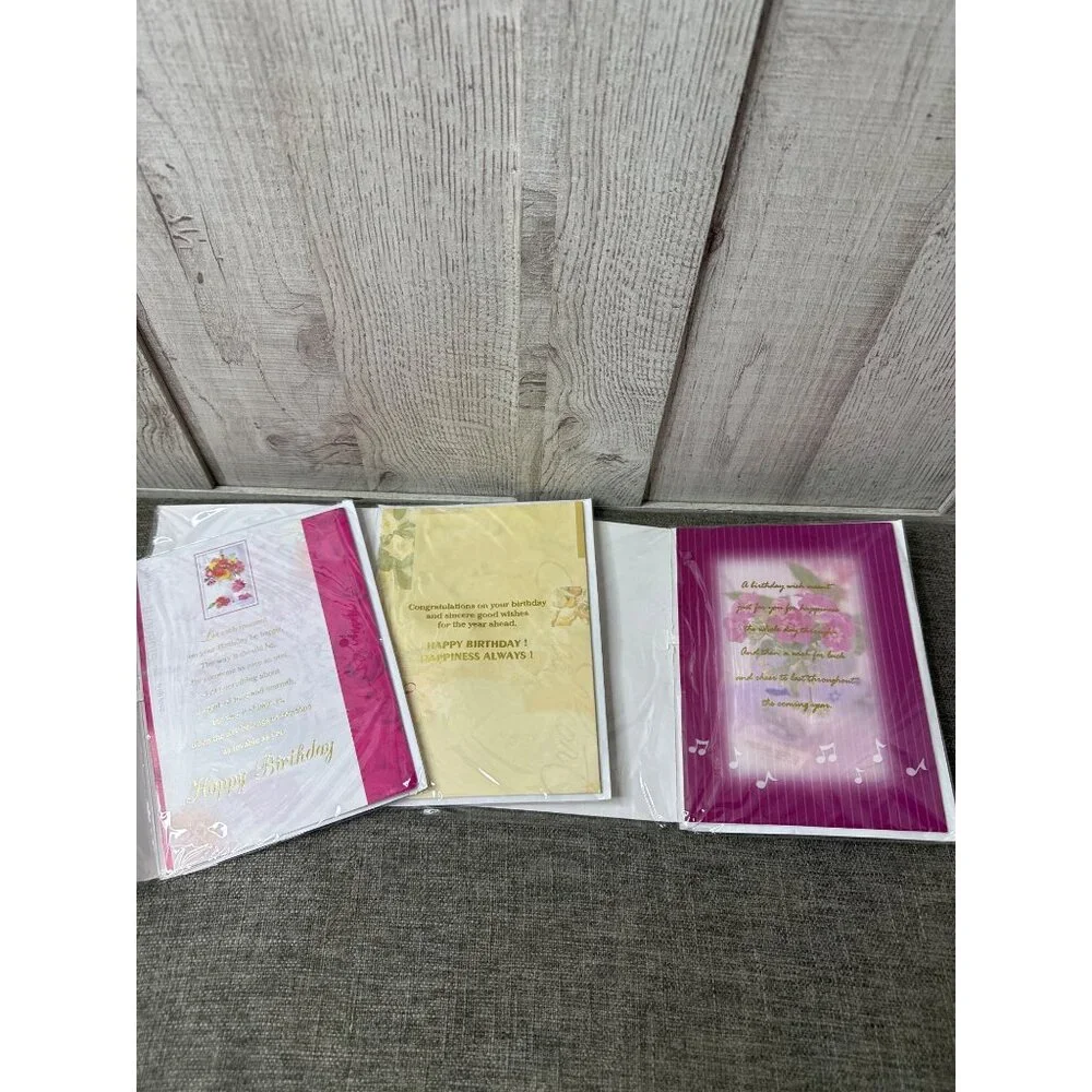 Assorted 3D Floral & Scenic Birthday Cards w/ 20 With Envelopes Scrapbooking - Picture 2 of 6